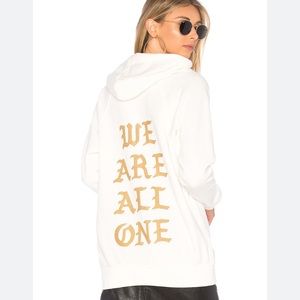 Spiritual Gangster “we are all one” hoodie in cream